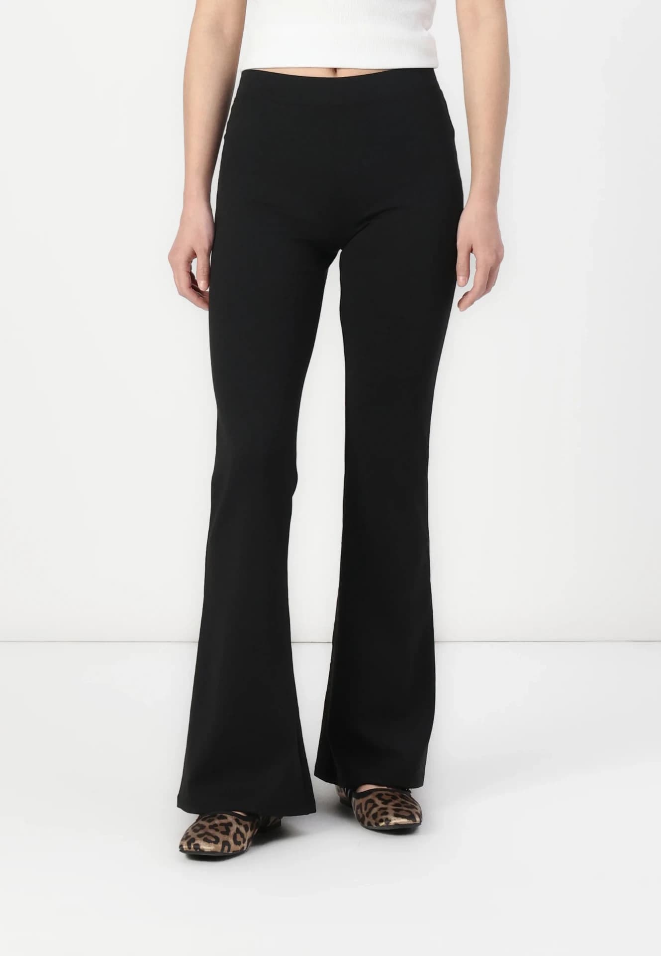 Flared Jersey Trousers